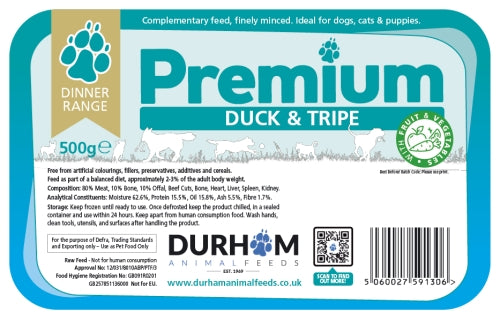 DAF Dinner - Duck & Tripe with Fruit & Veg 500g