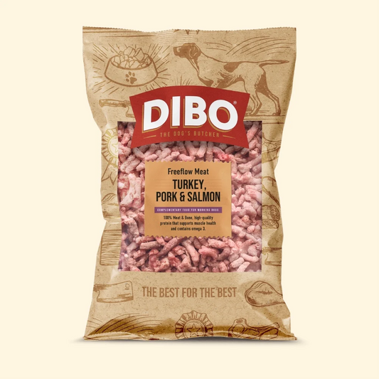Totally Natural/Dibo - Turkey, Pork & Salmon Freeflow 1kg