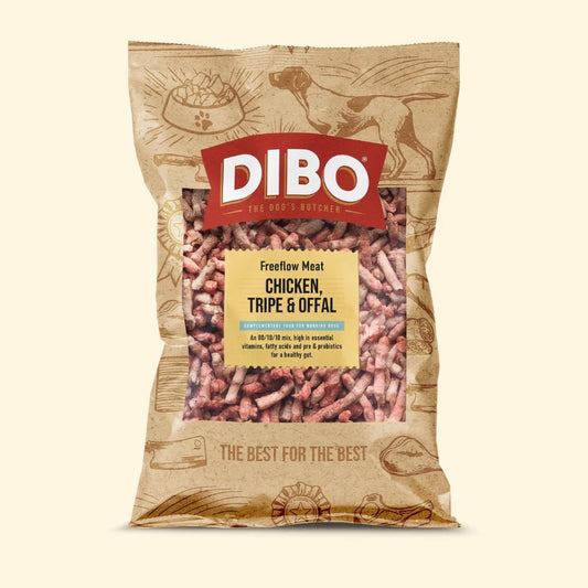 Totally Natural/Dibo - Chicken, Tripe & Offal 80:10:10 Freeflow 1kg