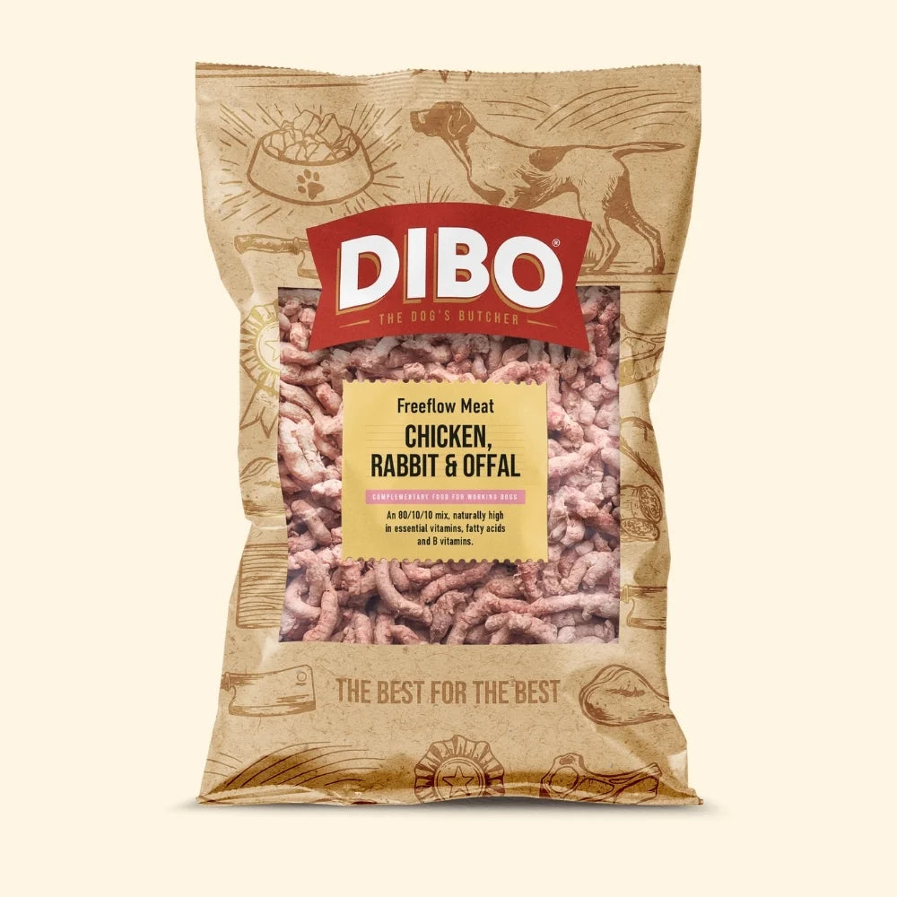 DIBO Freeflow - Chicken, Rabbit & Offal 80:10:10 Mince 1kg