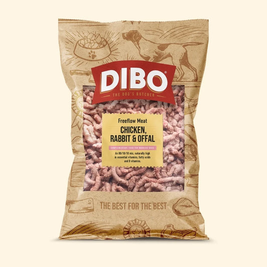 DIBO Freeflow - Chicken, Rabbit & Offal 80:10:10 Mince 1kg