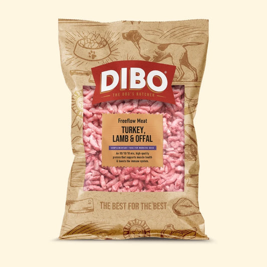 Totally Natural/Dibo - Turkey, Lamb & Offal 80:10:10 Freeflow 1kg