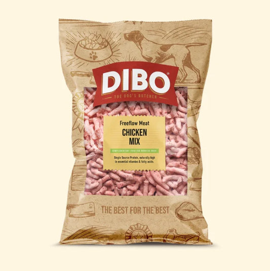 Dibo - Chicken Mix 80:10:10 Freeflow Mince 1kg