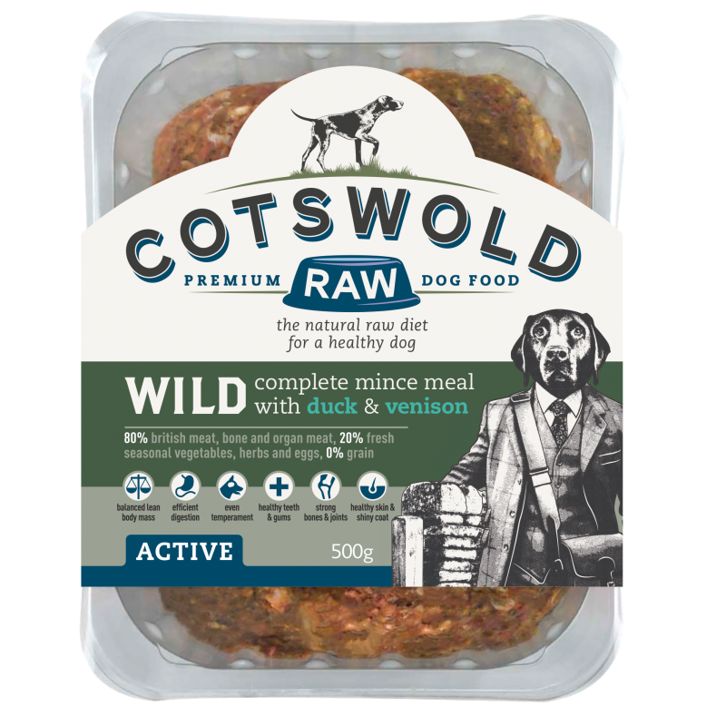 Cotswold Raw - Active 80/20 Wild Mince with Duck & Venison Complete 1kg