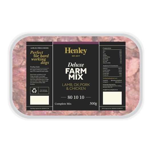 Henley Raw - Deluxe Farm Mix 80:10:10 Mince 500g