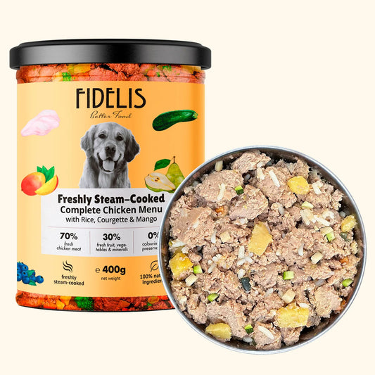 FIDELIS - Chicken with Rice, Courgette and Mango 400g