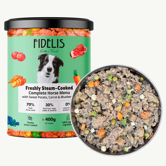 FIDELIS - Horse with Sweet Potato, Carrot & Blueberries 400g