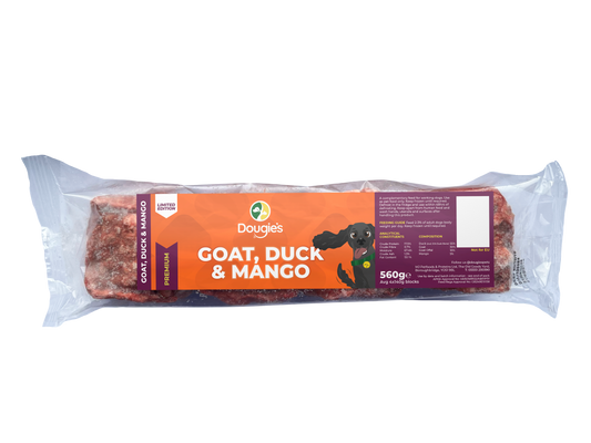 Dougies - Goat, Duck & Mango 75:10:10:5 Mince 560g