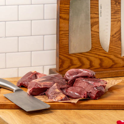 Horse Heart Chunks - The Dogs Butcher 1kg