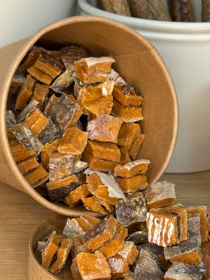 Salmon Skin Cubes