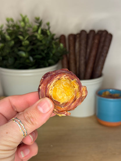 Duck Wrapped Egg Yolks