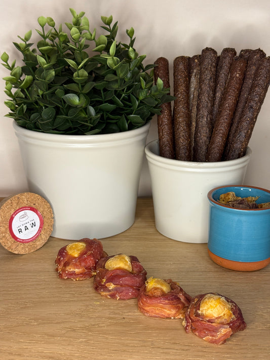 Duck Wrapped Egg Yolks