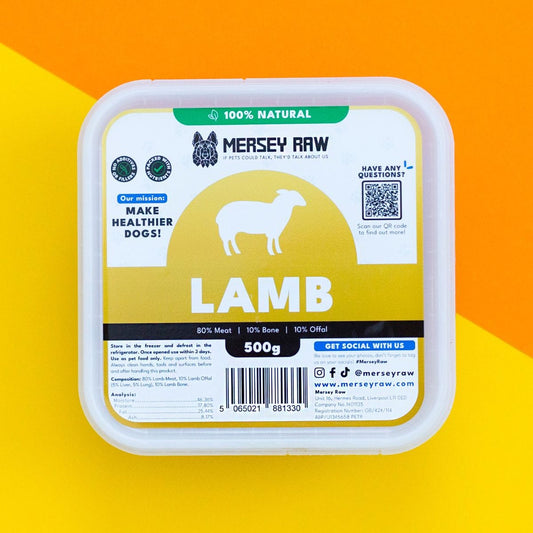 Mersey Raw - Lamb 80:10:10 500g