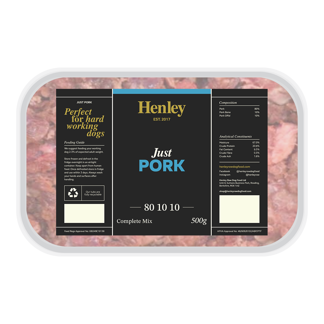 Henley Raw - Just Pork 80:10:10 500g
