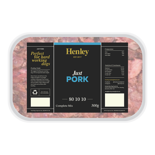 Henley Raw - Just Pork 80:10:10 500g