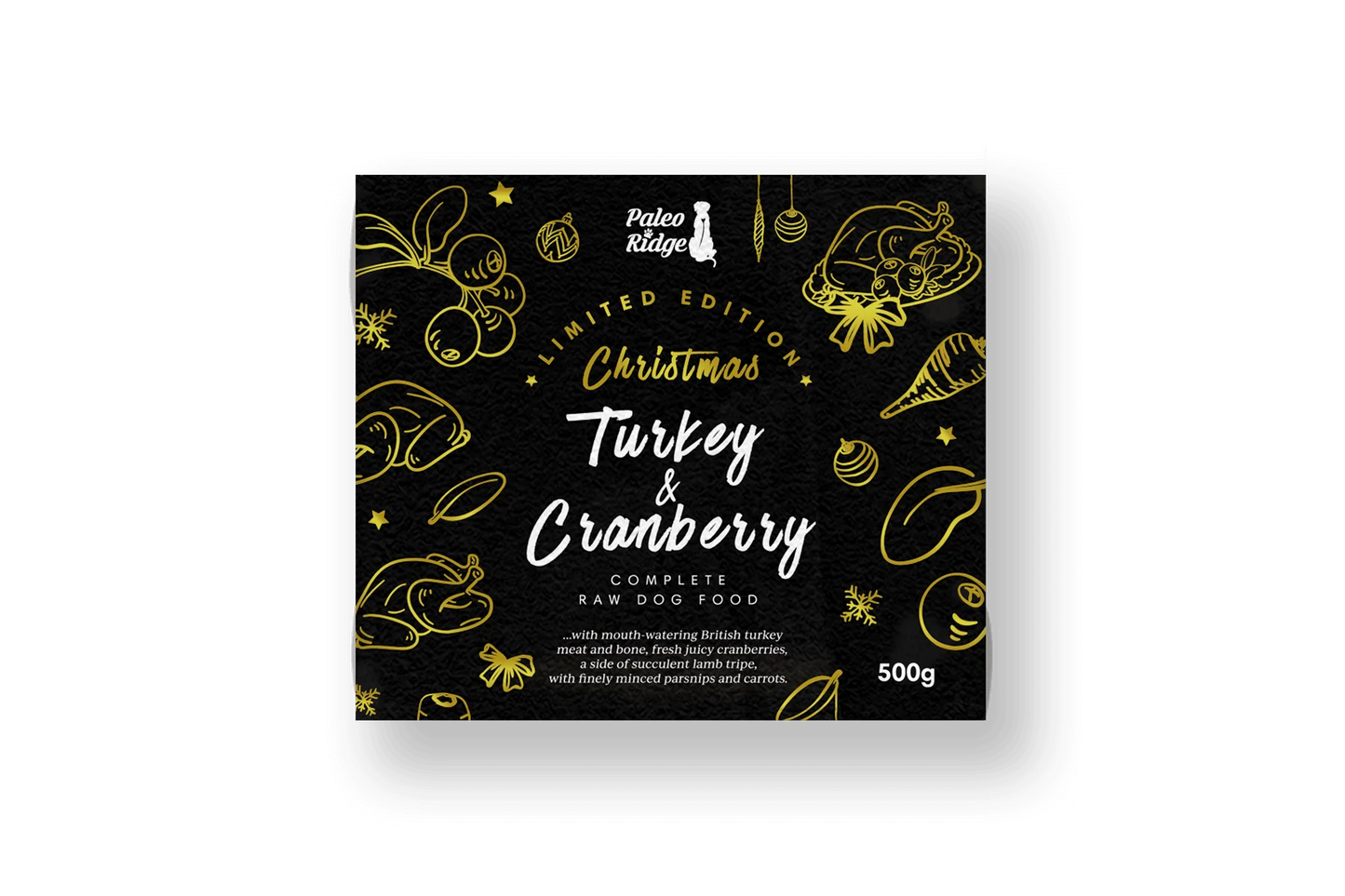 Paleo Ridge - Limited Edition Christmas Turkey & Cranberry Mince 500g
