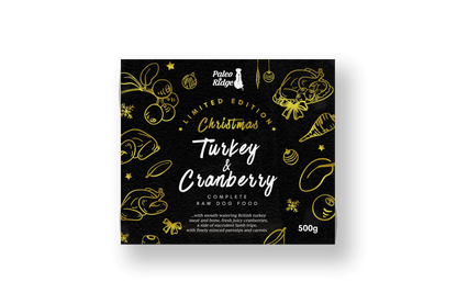 Paleo Ridge - Limited Edition Christmas Turkey & Cranberry Mince 500g