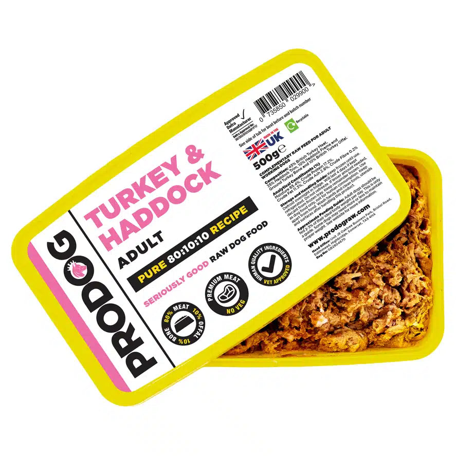 Prodog - 80:10:10 Turkey & Haddock with Offal 1kg