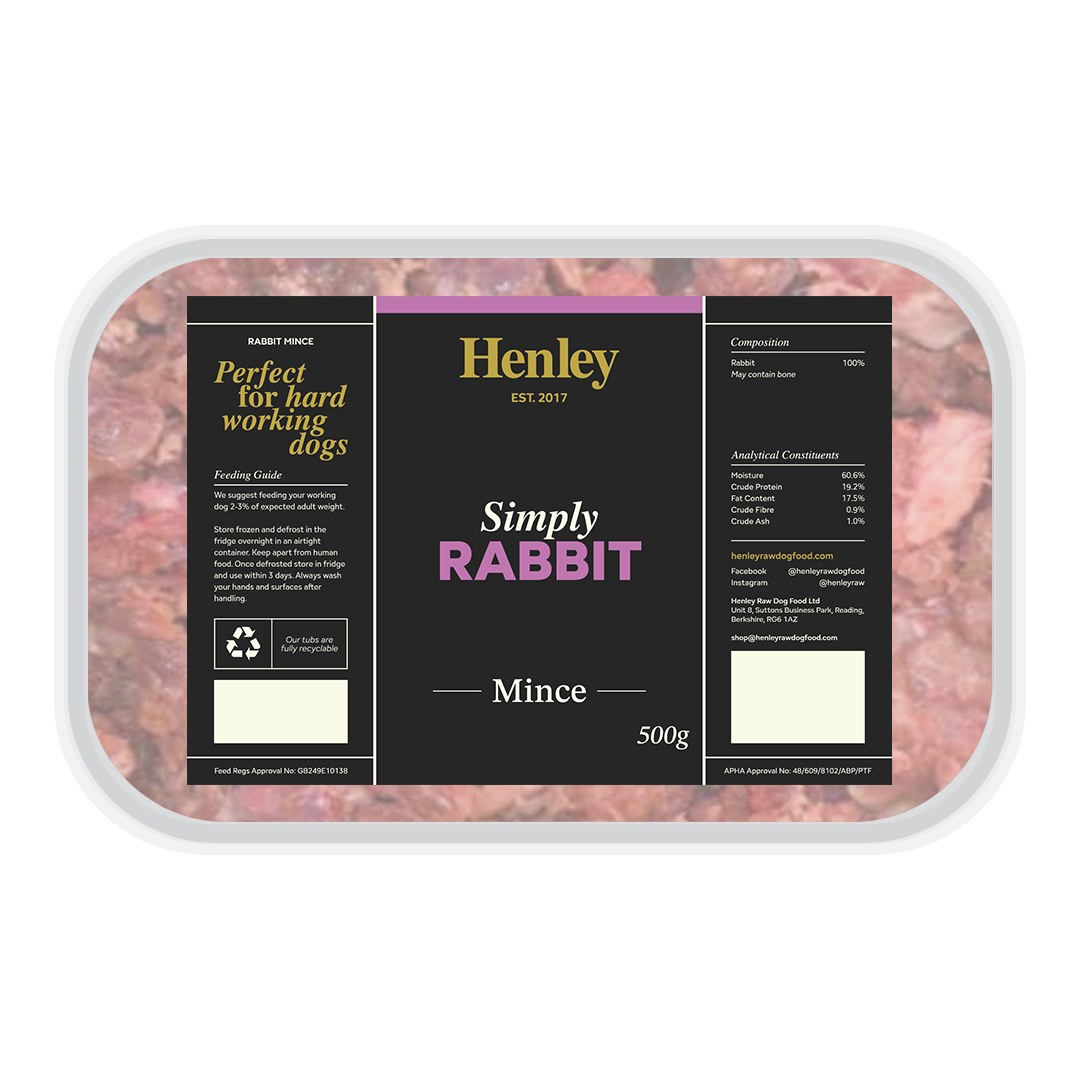 Henley Raw - Simply Rabbit Mince 500g