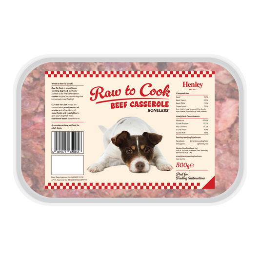 Henley Raw - Beef Casserole Raw to Cook 500g (Boneless)