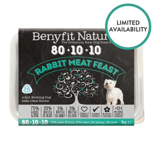 Benyfit Natural - Rabbit Meat Feast 80:10:10 1kg (Limited Edition)