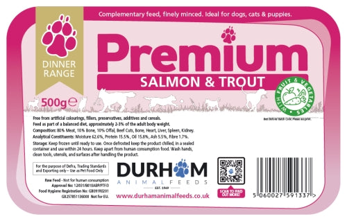 DAF Dinner - Salmon & Trout with Fruit & Veg 500g