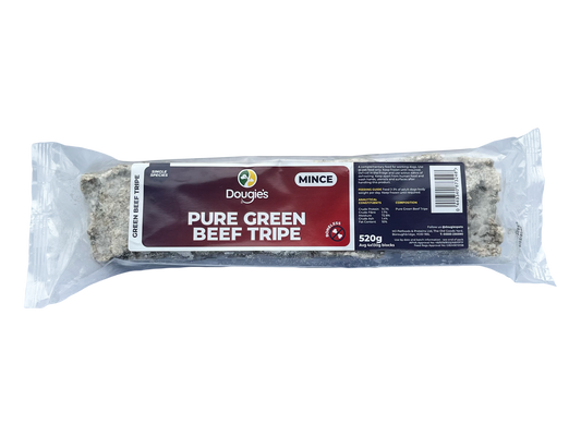 Dougies - Pure Beef Green Tripe (Boneless) 520g