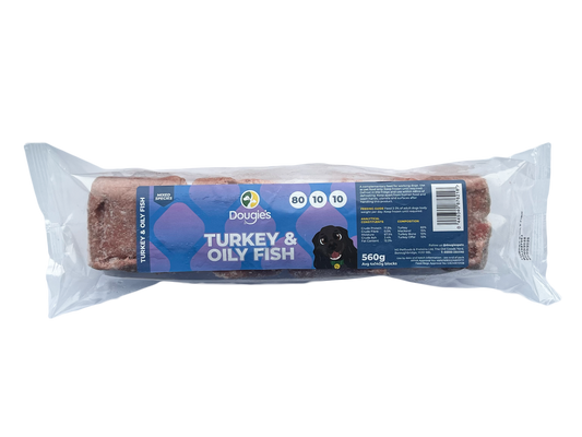 Dougies - Turkey & Oily Fish 80:10:10 560g