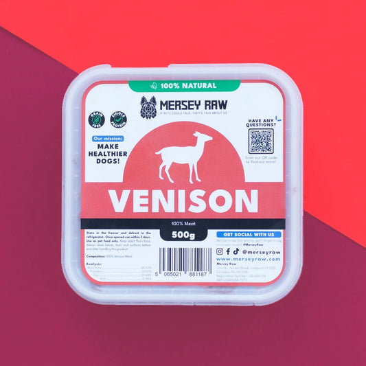 Mersey Raw - Venison (Boneless) 500g