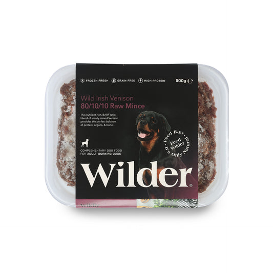 Wilder - Irish Wild Venison 80:10:10 Mince 500g