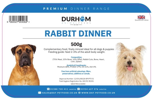 DAF Dinner - Rabbit 500g