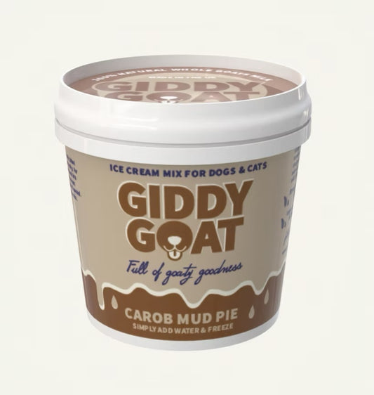 Giddy Goat - Carob Mud Pie (Goats Milk Ice Cream Mix)