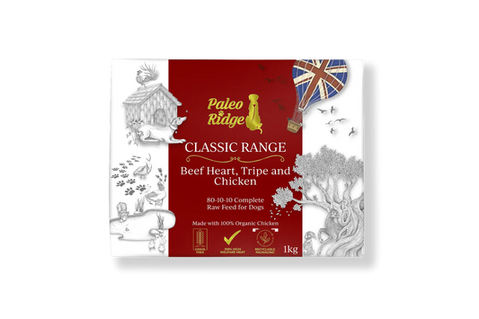 Paleo Ridge - Classic Beef Heart, Tripe & Chicken 80:10:10 1kg