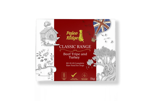 Paleo Ridge - Classic Beef Tripe & Turkey 80:10:10 Mince 1kg