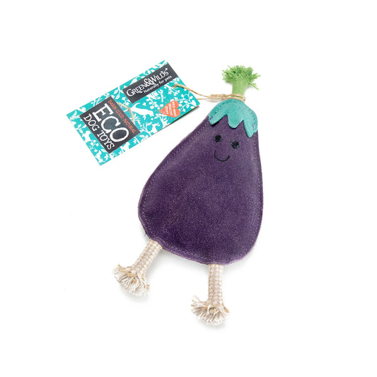 Austin the Aubergine - Green & Wilds Eco Dog Toy