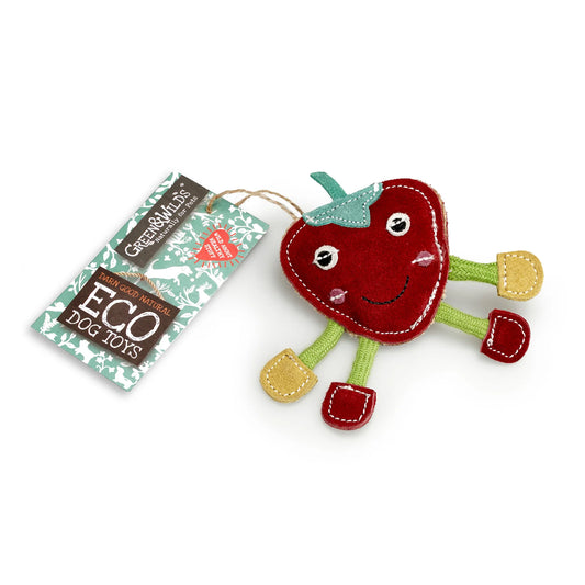 Steve the Strawberry - Green & Wilds Eco Dog Toy