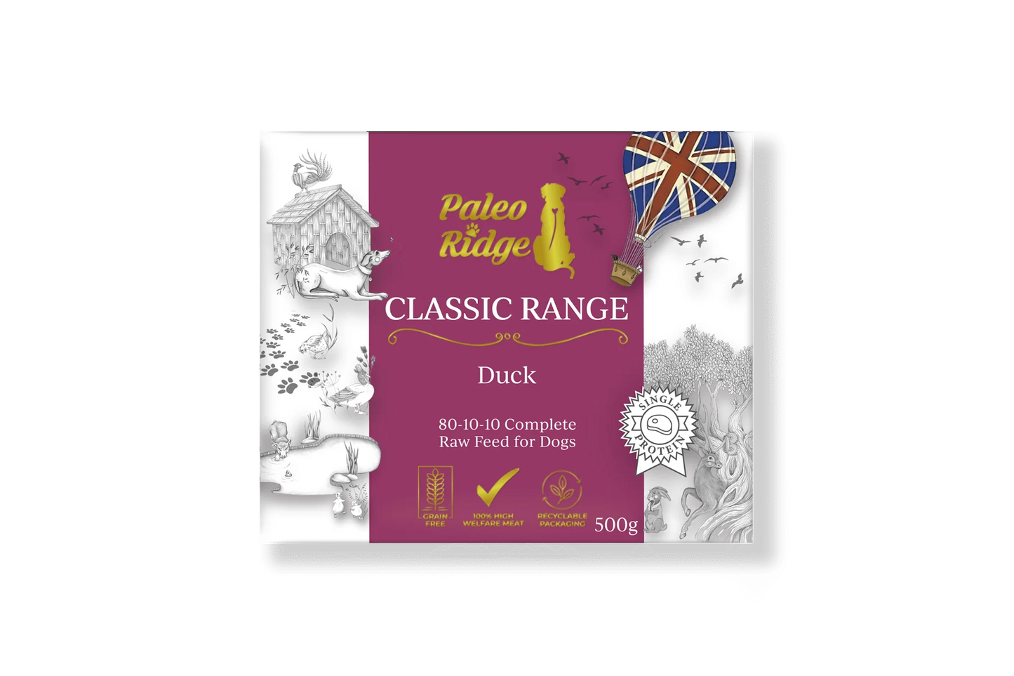 Paleo Ridge - Classic Duck 80:10:10 Mince 500g