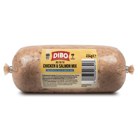 DIBO Chubb (Formerly Bulmers) - Chicken & Salmon Mix 80:10:10 Mince 454g