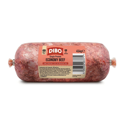 DIBO Chubb (Formerly Bulmers) - Single Protein Economy Beef Mince (Up to 10% Bone) 454g