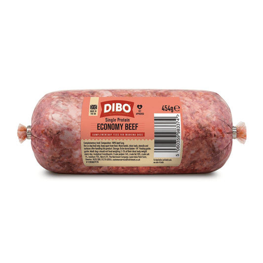 DIBO Chubb (Formerly Bulmers) - Single Protein Economy Beef Mince (Up to 10% Bone) 454g