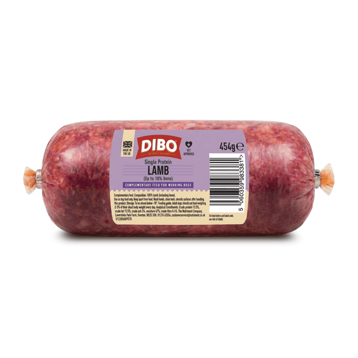 DIBO Chubb (Formerly Bulmers) - Single Protein Lamb Mince (Up to 10% Bone) 454g