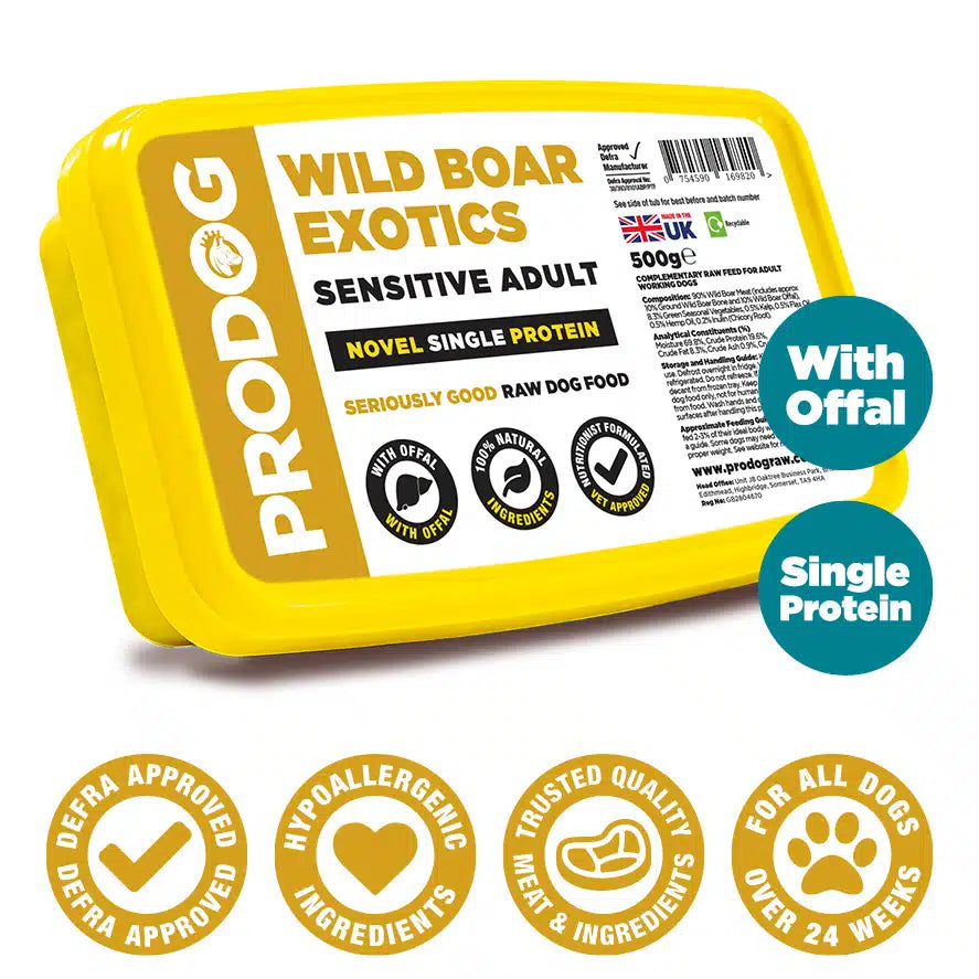 Prodog - Exotic Wild Boar with Offal 500g