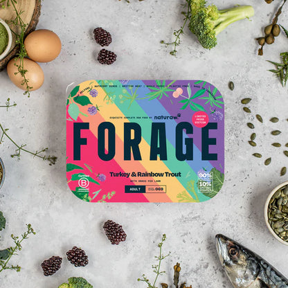 Naturaw Forage - Turkey & Rainbow Trout Forage Complete Mince 500g