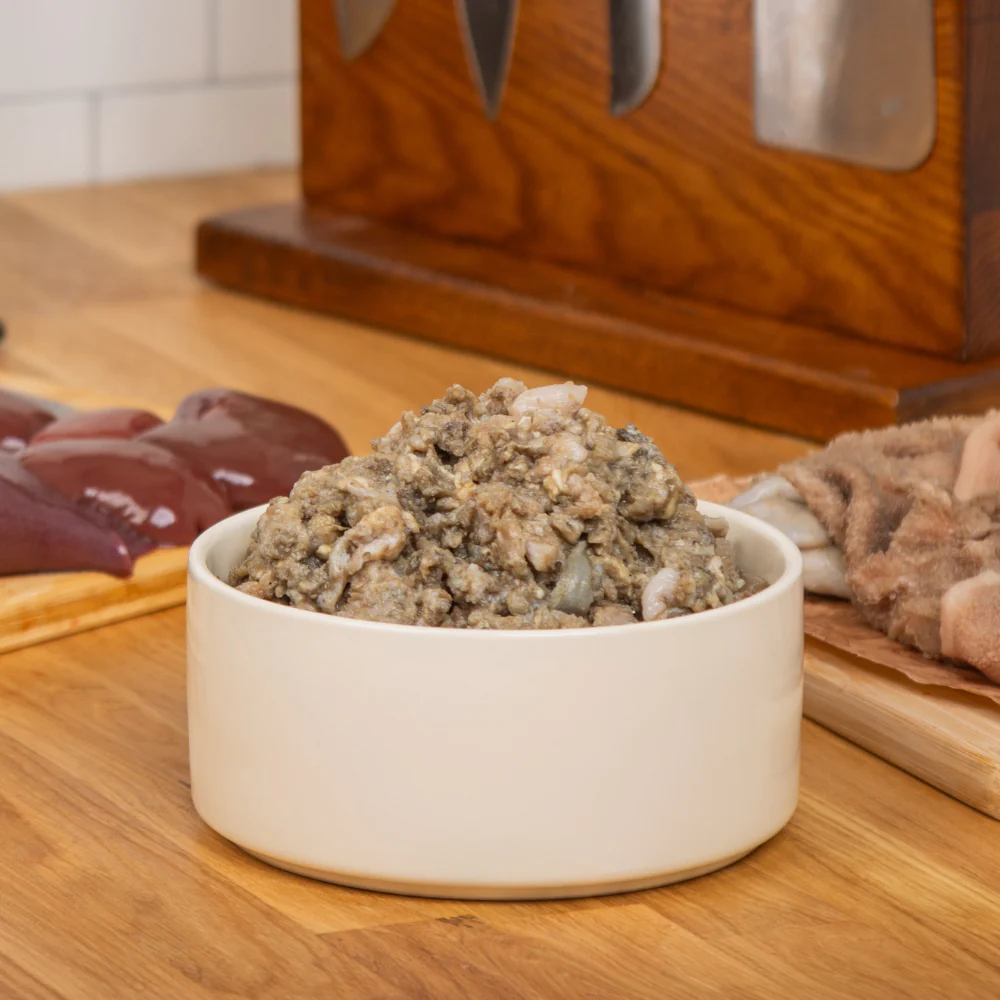 The Dog's Butcher - Lamb Tripe with Duck 80:10:10 Mince 1kg