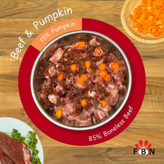 FBN - Beef & Pumpkin (Boneless) 1kg