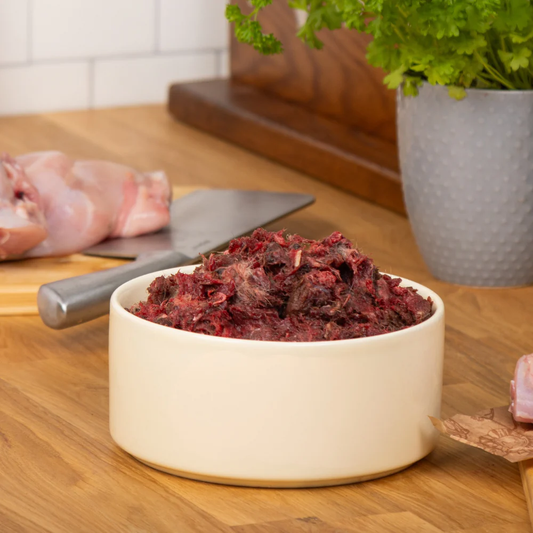 The Dog's Butcher - Wild Gutted Rabbit with Fur 80:10:10 1kg