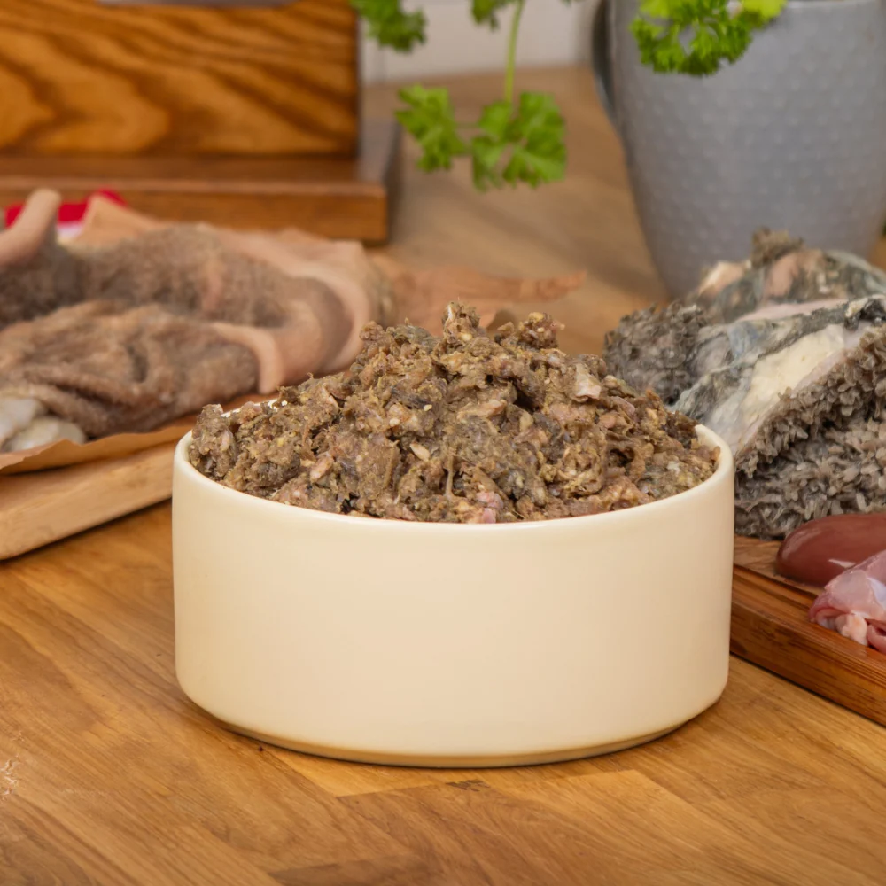 The Dog's Butcher - Ox Tripe with Duck 80:10:10 Mince 1kg