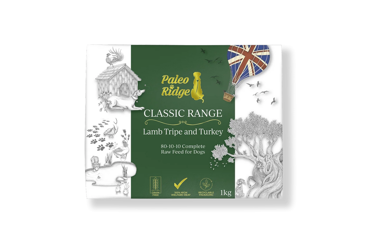Paleo Ridge - Classic Lamb Tripe & Turkey 80:10:10 Mince 1kg