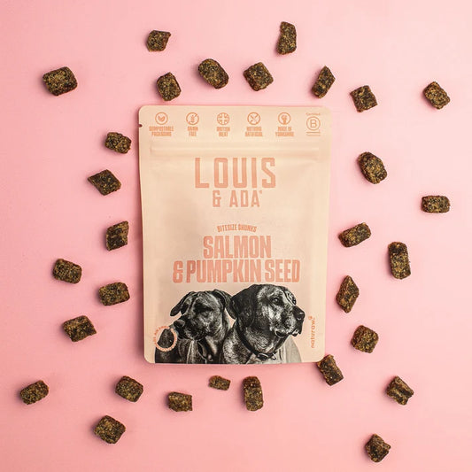 Louis & Ada/Naturaw - Salmon & Pumpkin Seed Bitesize Chunks