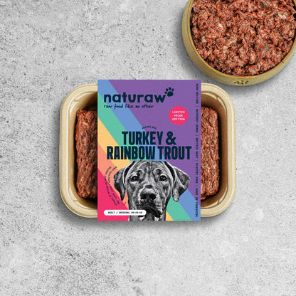 Naturaw Original - Turkey & Rainbow Trout 80:10:10 Mince 500g